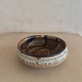 Axella Textured Earthtone Pottery Curved Bowl