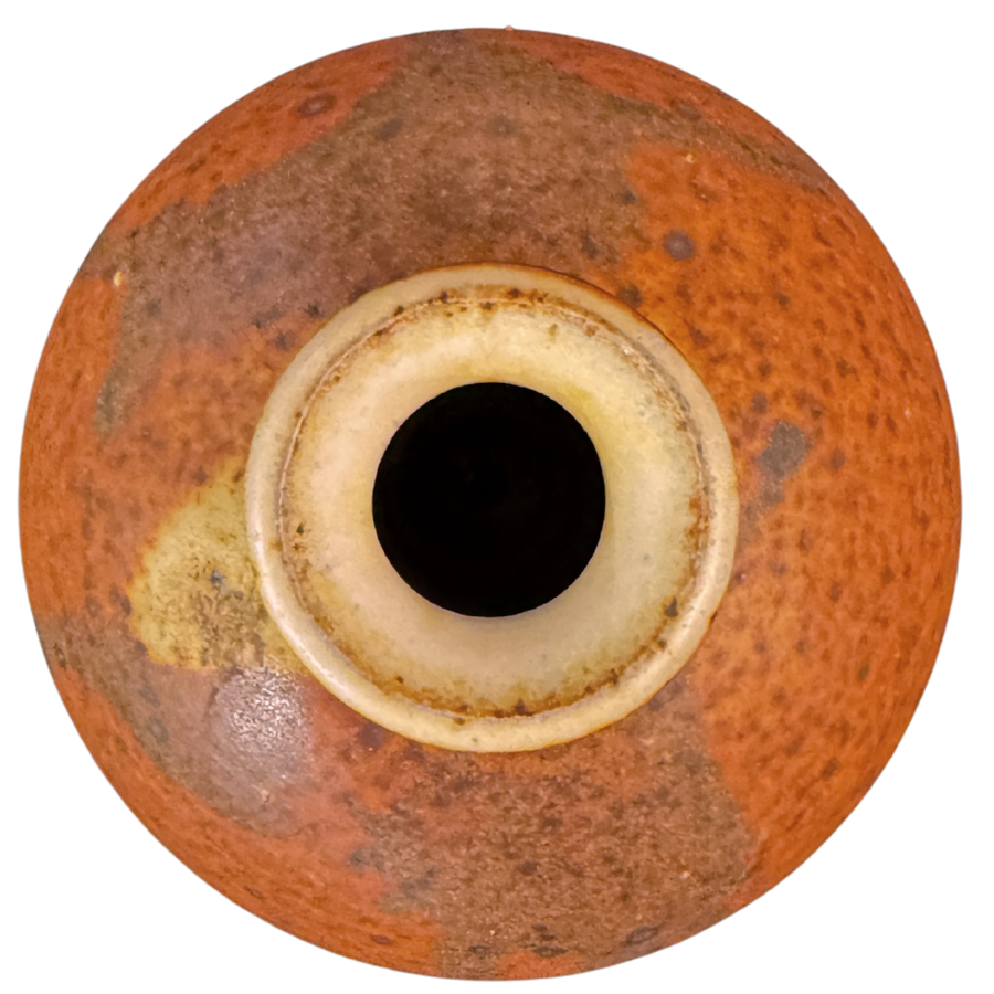 Burnt Orange Stoneware Vessel