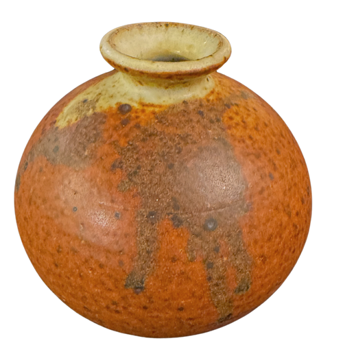 Burnt Orange Stoneware Vessel