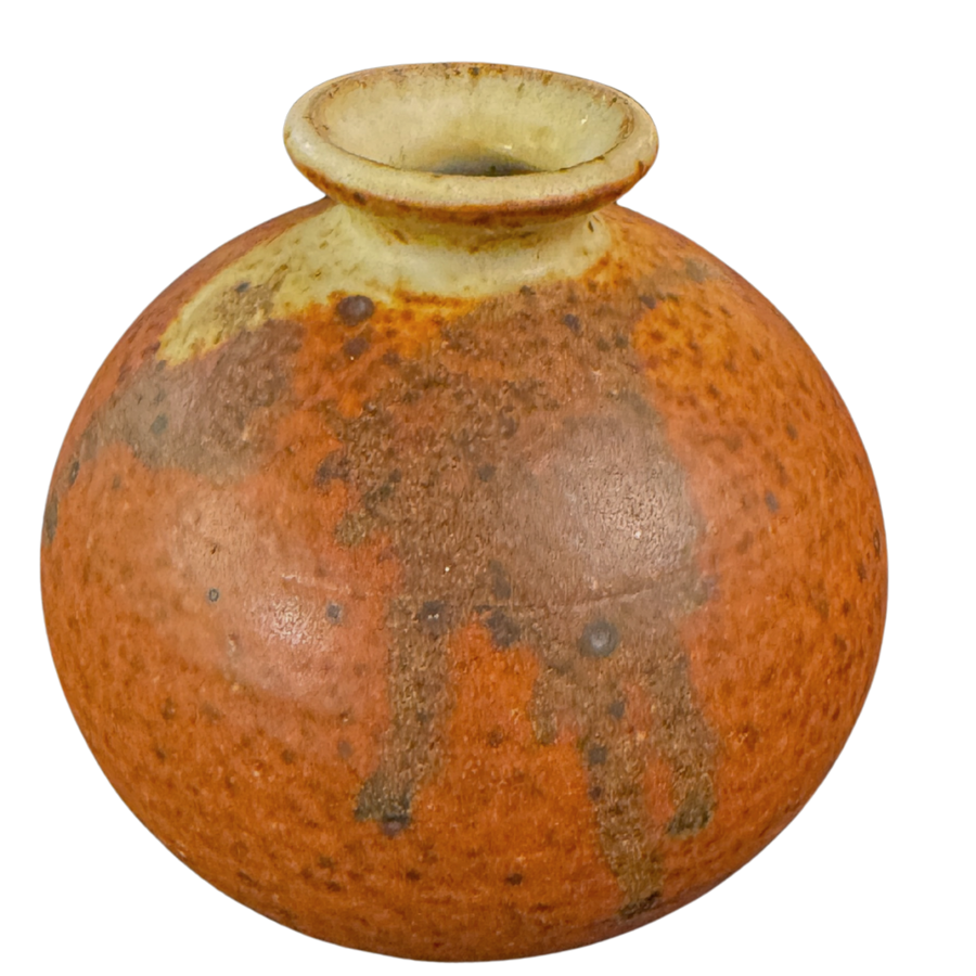Burnt Orange Stoneware Vessel