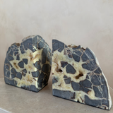 Natural Stone Geode Bookends