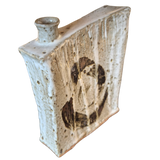 Rectangular Studio Ceramic Vase with Abstract Glaze