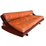 Leather Daybed Sofa 'GS 195' by Gianni Songia for Sormani, 1960s