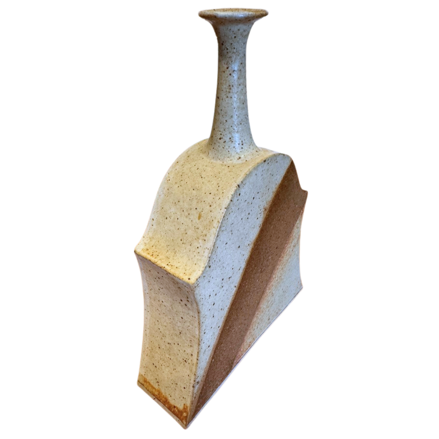Tonal Studio Vase with Flared Neck