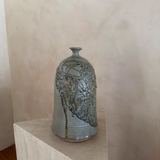 Textured Drip Glaze Studio Pottery Bottle Vase