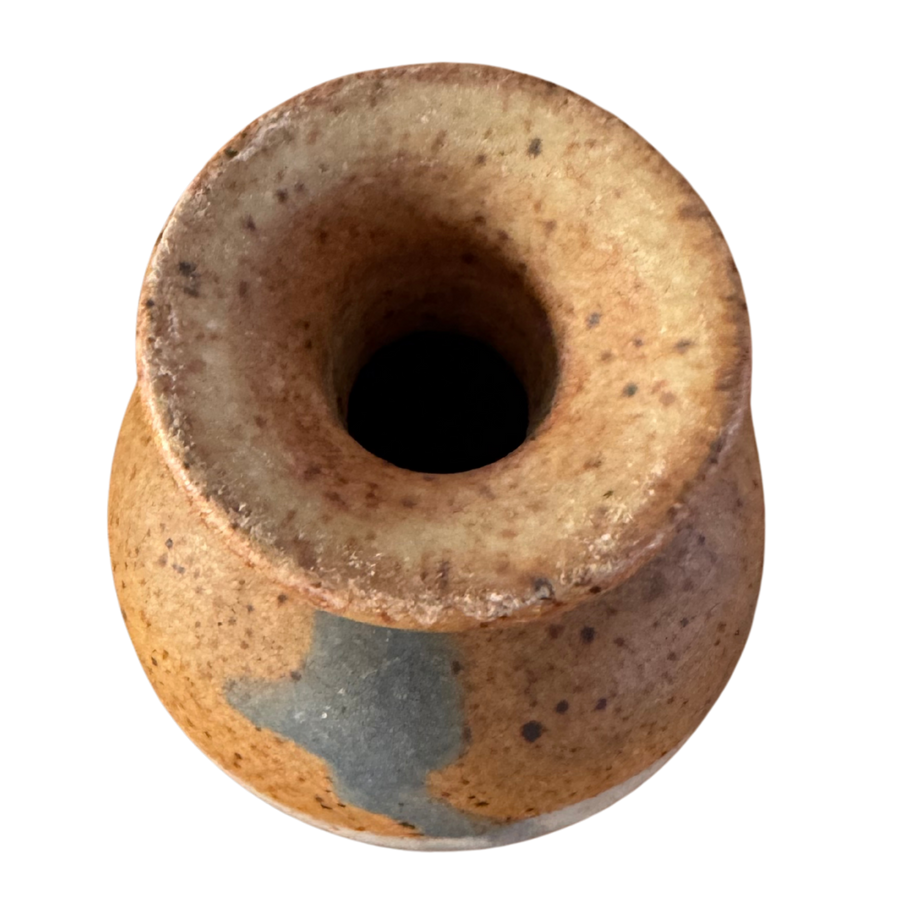 Studio Ceramic Vase in Blue Gradient Glaze