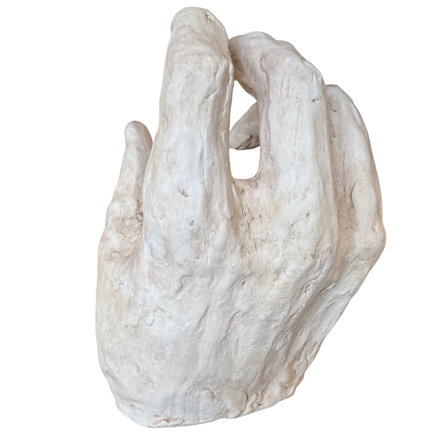 Unglazed Ceramic Hand Form