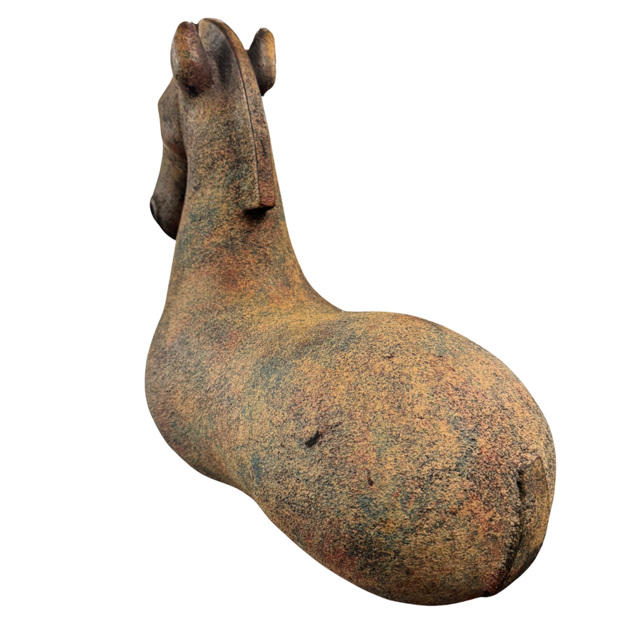 Textural Ceramic Horse Sculpture