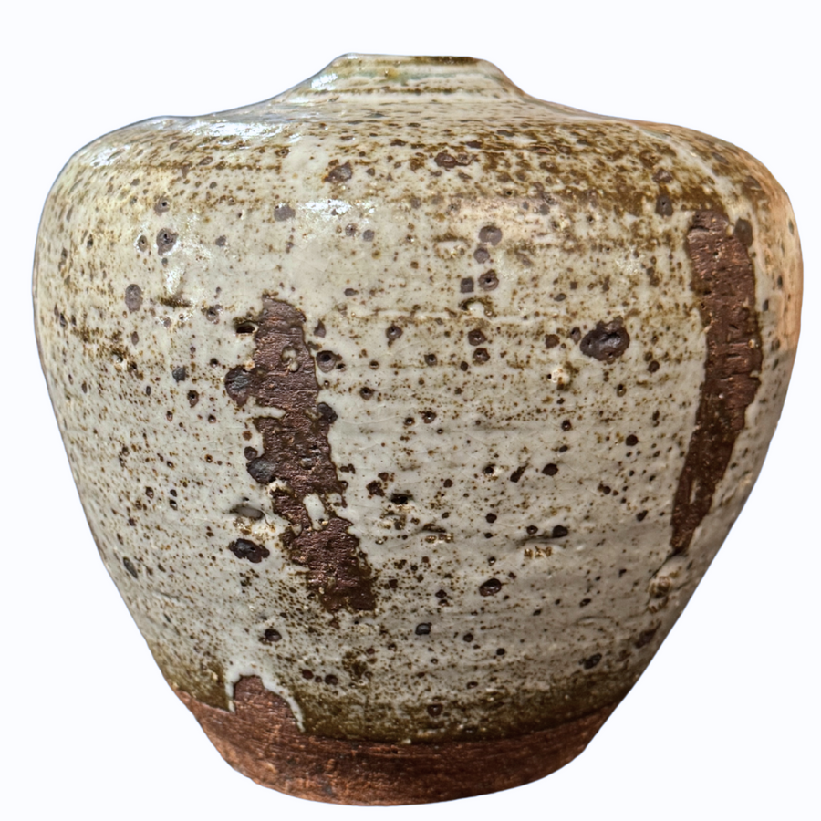 Grey Stoneware Textured Vessel