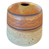 Small Zig Zag Detail Studio Pottery Pot