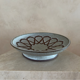 Incised Geometric Ceramic Platter
