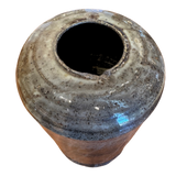Tall Studio Vessel in Charcoal and Ash Glaze
