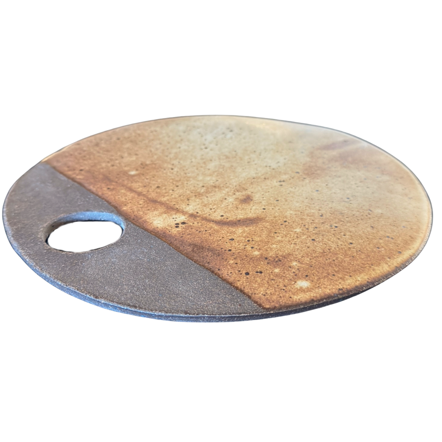 Studio Pottery Round Cheese Tray