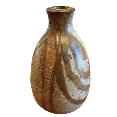 Studio Bud Vase with Swirl Glaze