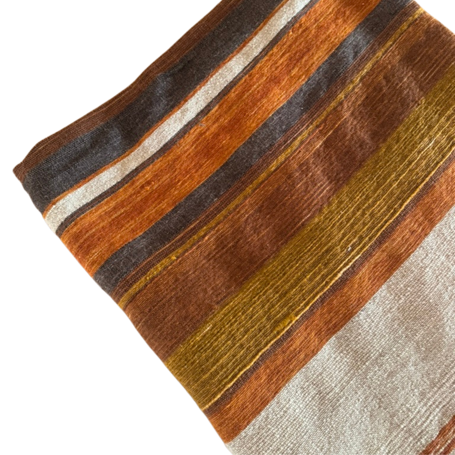 Hand Loomed Striped Vintage Textile