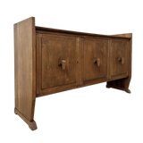 Aged French Oak Three Door Sideboard