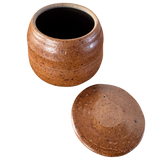 Terracotta Speckled Studio Ceramic Lidded Vessel