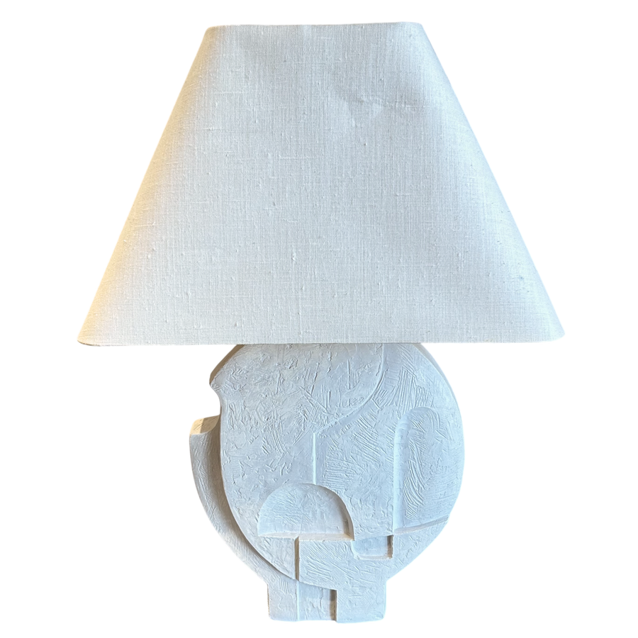 Postmodern Carved Plaster Table Lamp