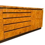 Italian Burlwood Dresser, 1970s