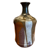 Striped Earth Toned Studio Vase