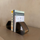 Pair of Bent Brass and Copper Bookends