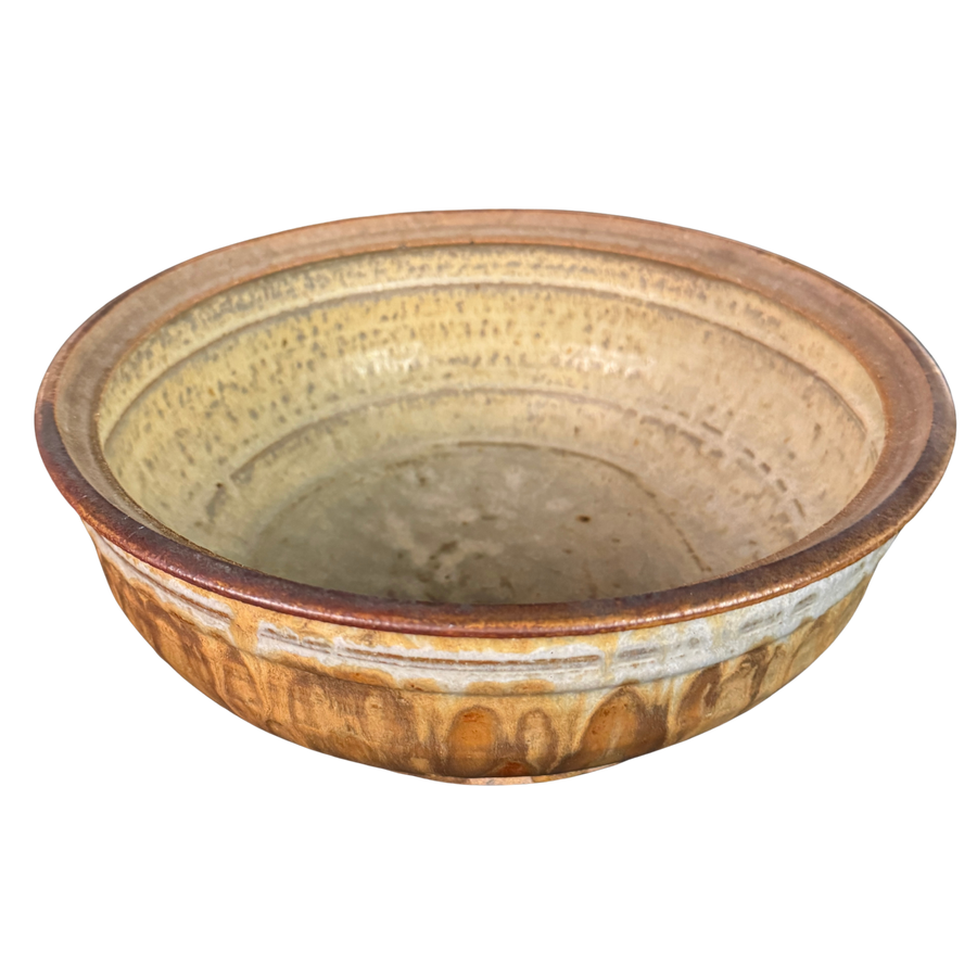 Drip Glaze Studio Pottery Lidded Vessel