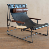 Leather Sling Lounge Chair by Tyler Hays and Made by BDDW