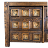 Brutalist Oak and Cork Dresser, 1970s