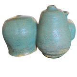 Trio of Teal Studio Ceramic Bud Vases