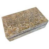 Large Brutalist Metal Lidded Box