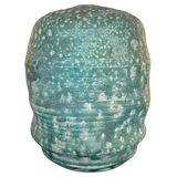 Textured Green Ceramic Vase