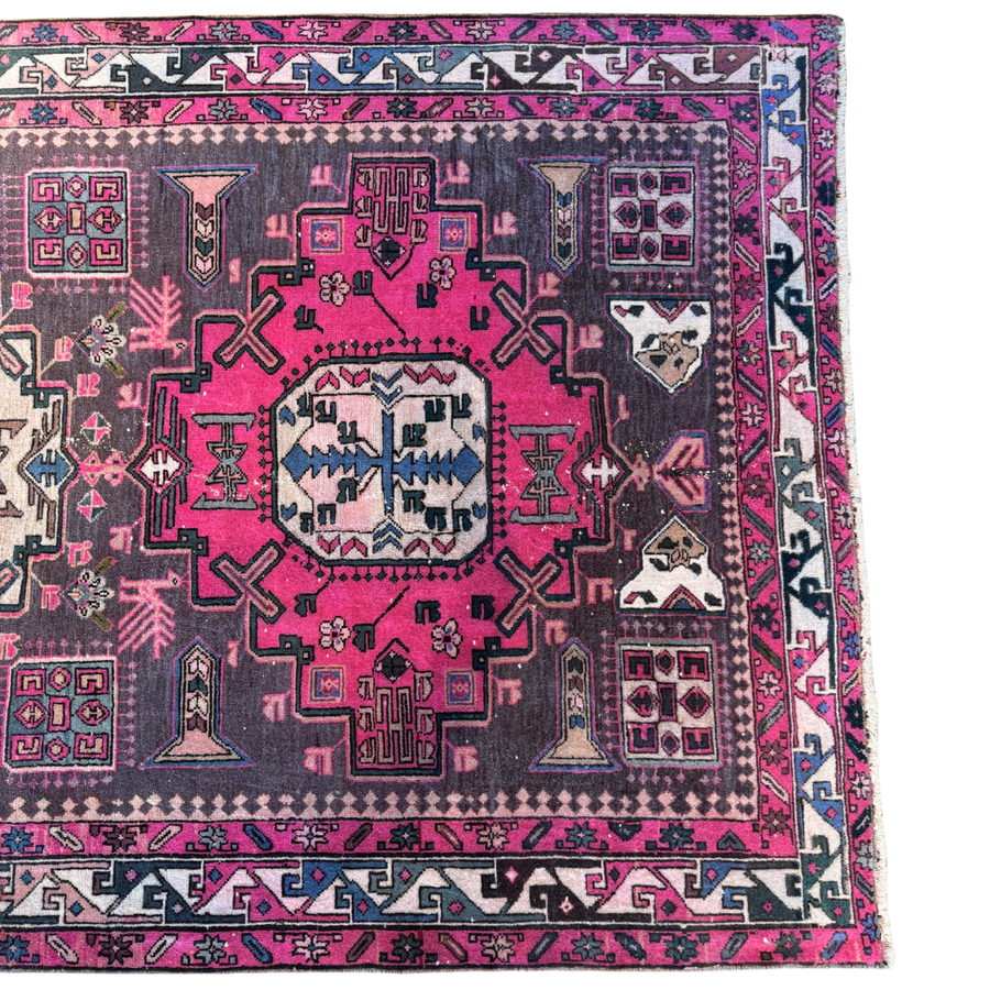 Vintage Pink Persian Area Rug