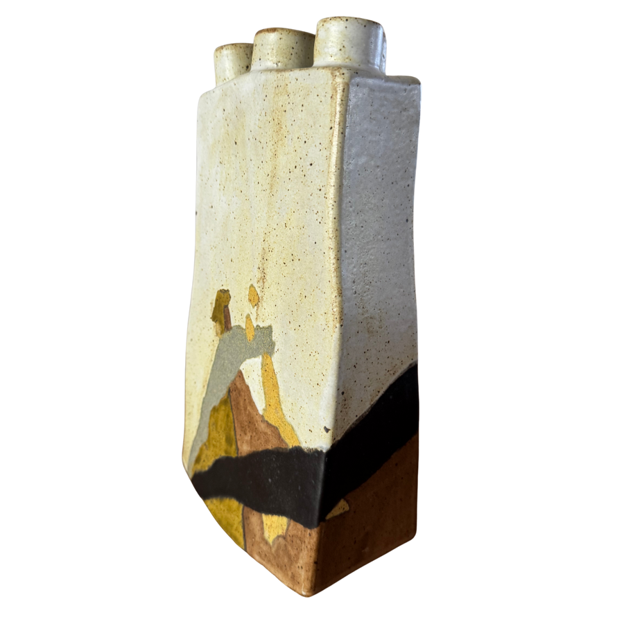 Abstract Multispout Studio Pottery Vessel