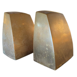 Pair of Curved Brass Bookends