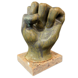 Patinated Bronze Hand Sculpture