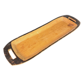 Painted Edge Carved Wood Tray