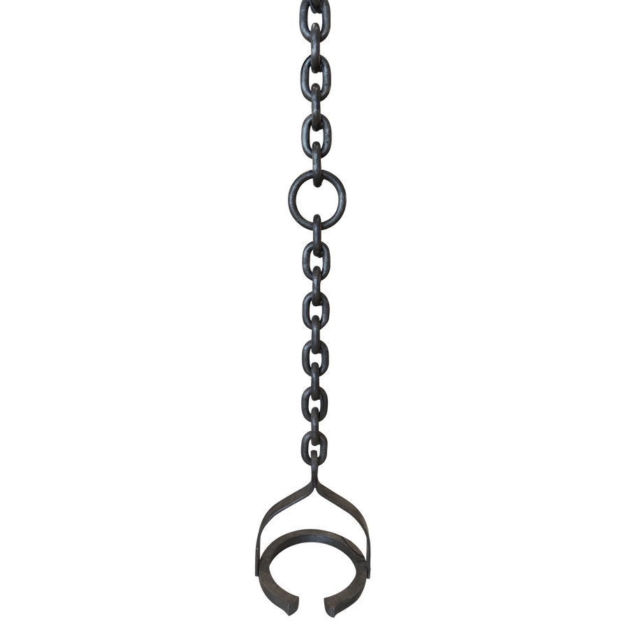 Vintage Spanish Iron Chain Floor Lamp