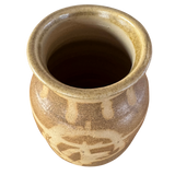 Studio Ceramic Vase with Brushwork Design