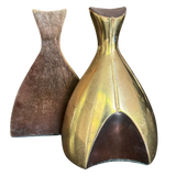 Pair of Faceted Brass Bookends