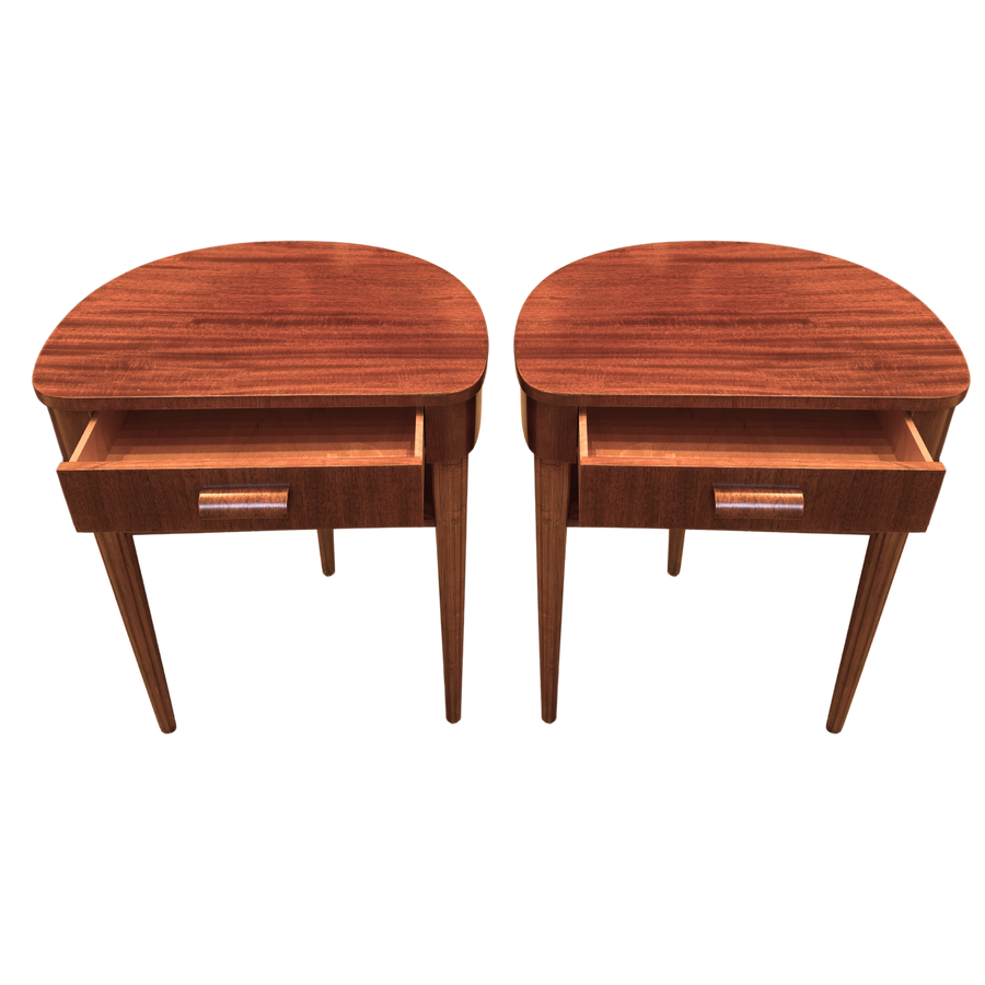 Pair of Italian Walnut End Tables