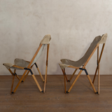 Pair of Tripolina Canvas Chairs by Joseph B. Femby, 1960s