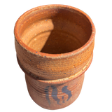 Medium Terracotta Vase with Abstract Motif