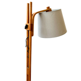 Scandinavian Adjustable Wood Floor Lamp