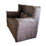 Vintage Chocolate Leather High Back De Sede Loveseat