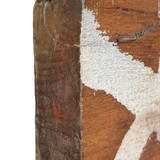 Small Painted Wood Block Wall Art