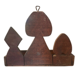 Wooden Playing Card Motif Wall Hanging with Shelf