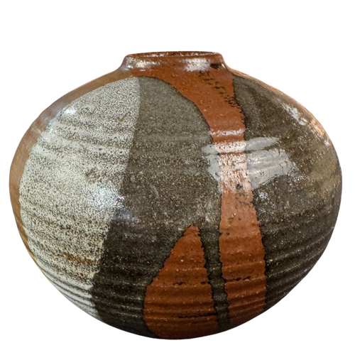Multi Color Ceramic Glaze Vessel