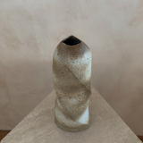 Sculptural Twisted Studio Pottery Vase