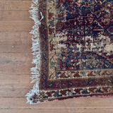 Antique Rust & Slate Persian Rug