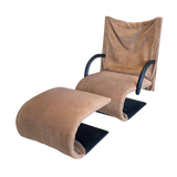 'Zen' Lounge Chair + Ottoman by Claude Brisson for Ligne Roset